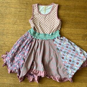 Matilda Jane size 10 soft tank dress with second skirt underneath, super cute!